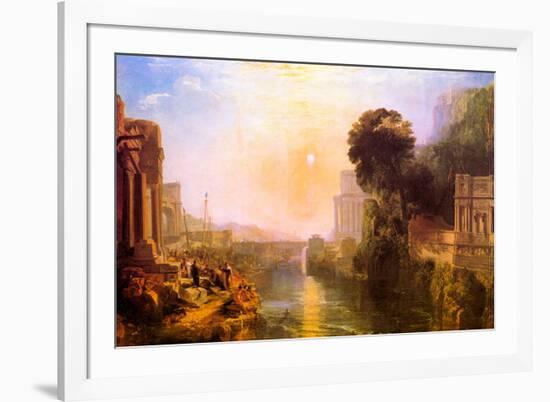 Joseph Mallord Turner Rise and Fall of Carthage-J M W Turner-Framed Art Print