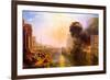 Joseph Mallord Turner Rise and Fall of Carthage-J M W Turner-Framed Art Print