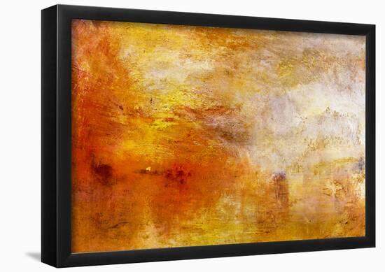 Joseph Mallord Turner Sun Setting over a Lake Art Print Poster-null-Framed Poster