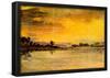 Joseph Mallord Turner Sunrise on the River Art Print Poster-null-Framed Poster