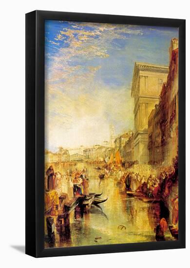 Joseph Mallord Turner The Grand Canal in Venice Art Print Poster-null-Framed Poster