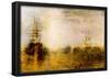 Joseph Mallord Turner Whalers Boiling Blubber Art Print Poster-null-Framed Poster