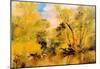 Joseph Mallord Turner Willows Beside a Stream Art Print Poster-null-Mounted Poster