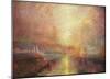 Joseph Mallord William Turner (A yacht approaching the Arts) Art Poster Print-null-Mounted Poster