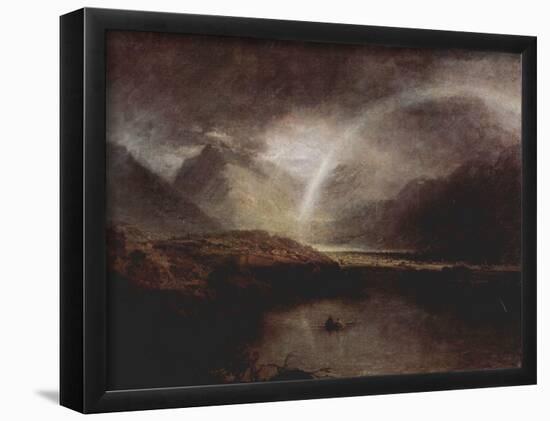 Joseph Mallord William Turner (Buttermere Lake with a partial view of Cromackwater, Cumberland)-null-Framed Poster