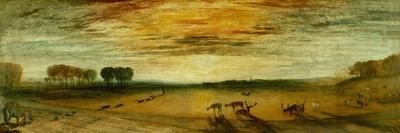 Extensive Wooded Landscape with a Distant View of a Town-William Turner-Giclee Print
