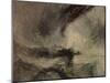 Joseph Mallord William Turner (Snow storm before the harbor entrance) Art Poster Print-null-Mounted Poster