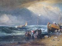 Life boat and manby apparatus going off to a stranded vessel, 19th century-Joseph Mallord William Turner-Giclee Print