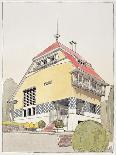 Study for Olbrich's House, Darmstadt, from "Architektur Von Olbrich," Published circa 1904-14-Joseph Maria Olbrich-Giclee Print