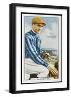 Joseph Marshall, Jockey, in the Colours of Mrs C Rich-null-Framed Art Print