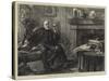 Joseph Mazzini in His Study at Brompton-Henry Woods-Stretched Canvas