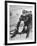 Joseph Meconi Sitting in Driver's Seat of Bobsled with Teammates at Winter Olympics-null-Framed Premium Photographic Print