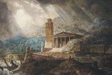 A Reconstruction of Sparta: the Persian Porch and Place of Consultation of the Lacedemonians-Joseph Michael Gandy-Giclee Print