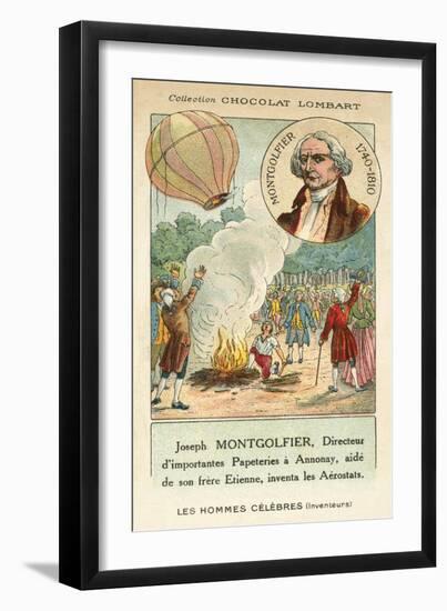 Joseph Montgolfier, French Ballooning Pioneer-null-Framed Giclee Print
