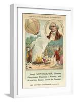 Joseph Montgolfier, French Ballooning Pioneer-null-Framed Giclee Print