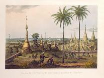 Scene Upon the Terrace of the Great Dagon Pagoda at Rangoon-Joseph Moore-Framed Giclee Print