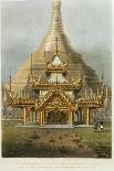 Scene Upon the Terrace of the Great Dagon Pagoda at Rangoon-Joseph Moore-Framed Giclee Print