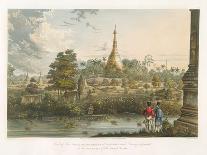 Scene Upon the Terrace of the Great Dagon Pagoda at Rangoon-Joseph Moore-Framed Giclee Print
