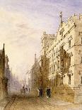 Exeter College, Oxford, 1835 (W/C with Graphite and Gum on Paper)-Joseph Murray Ince-Giclee Print