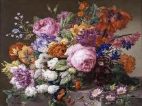 Corbeille de fleurs peintes au naturel-Joseph Nigg-Giclee Print