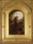 Sir Galahad's Vision of the Holy Grail-Joseph Noel Paton-Framed Stretched Canvas
