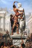 The Sack of Rome by Visigoths in 410, 1890 (Oil on Canvas)-Joseph-noel Sylvestre-Mounted Giclee Print