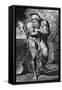 Joseph of Arimathea Among the Rocks of Albion engraved by William Blake-William Blake-Framed Stretched Canvas