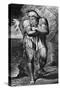 Joseph of Arimathea Among the Rocks of Albion engraved by William Blake-William Blake-Stretched Canvas