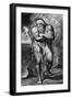 Joseph of Arimathea Among the Rocks of Albion engraved by William Blake-William Blake-Framed Giclee Print