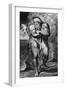 Joseph of Arimathea Among the Rocks of Albion engraved by William Blake-William Blake-Framed Giclee Print