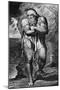 Joseph of Arimathea Among the Rocks of Albion engraved by William Blake-William Blake-Mounted Giclee Print