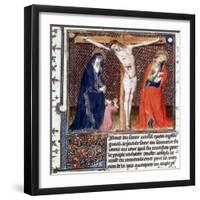 Joseph of Arimathea Receiving Christ's Blood, 15th Century-null-Framed Giclee Print