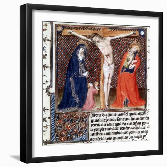 Joseph of Arimathea Receiving Christ's Blood, 15th Century-null-Framed Giclee Print