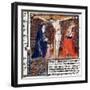 Joseph of Arimathea Receiving Christ's Blood, 15th Century-null-Framed Giclee Print