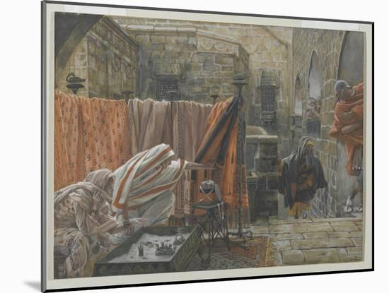Joseph of Arimathea Seeks Pilate to Beg Permission to Remove the Body of Jesus-James Tissot-Mounted Giclee Print