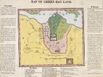 Map of Green Bag Land, ca. 1820-Joseph Onwhyn-Framed Stretched Canvas