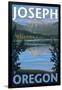 Joseph, Oregon - Lake and Mountain View-Lantern Press-Framed Art Print