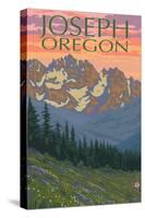 Joseph, Oregon, Spring Flowers-Lantern Press-Stretched Canvas