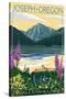 Joseph, Oregon - Wallowa Lake-Lantern Press-Stretched Canvas