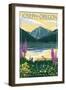 Joseph, Oregon - Wallowa Lake-Lantern Press-Framed Art Print