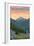 Joseph, Oregon - Wallowa Mountains - Bear and Spring Flowers-Lantern Press-Framed Art Print