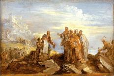 Jésus apaise la tempête ou la vocation de Simon-Pierre et André-Joseph Parrocel-Framed Giclee Print
