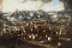 Battle of Turin, 1706. Painting by Joseph Parrocel (1646-1704)-Joseph Parrocel-Stretched Canvas