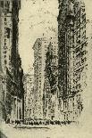 'The Broadway and the Woolworth Building, New York', 1912-Joseph Pennell-Giclee Print