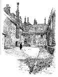 'Old Charterhouse: Exterior Façade of Washhouse Court, with the Inner Gateway', 1886-Joseph Pennell-Giclee Print