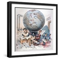 Joseph Pulitzer Cartoo-Frederick Burr Opper-Framed Giclee Print