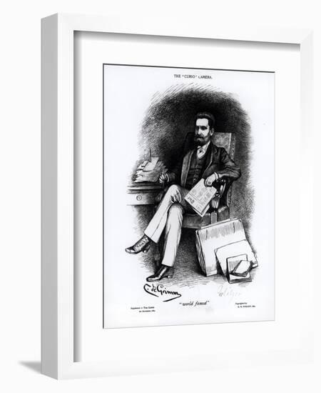 Joseph Pulitzer from "The Curio", 1887-C De Grimm-Framed Giclee Print