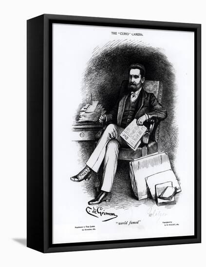 Joseph Pulitzer from "The Curio", 1887-C De Grimm-Framed Stretched Canvas