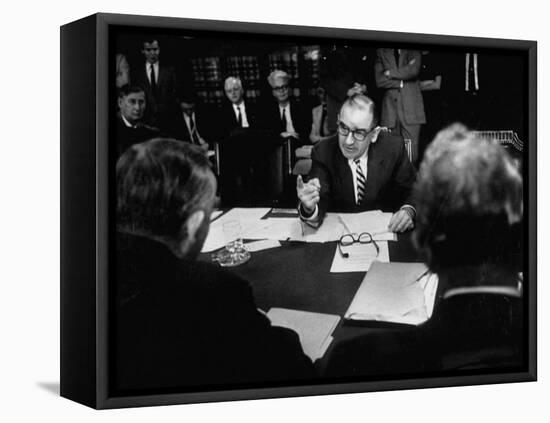Joseph R. Mccarthy Vigerously Making His Point Clear at the Senate Judiciary Committee Hearing-null-Framed Stretched Canvas
