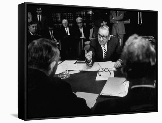 Joseph R. Mccarthy Vigerously Making His Point Clear at the Senate Judiciary Committee Hearing-null-Framed Stretched Canvas